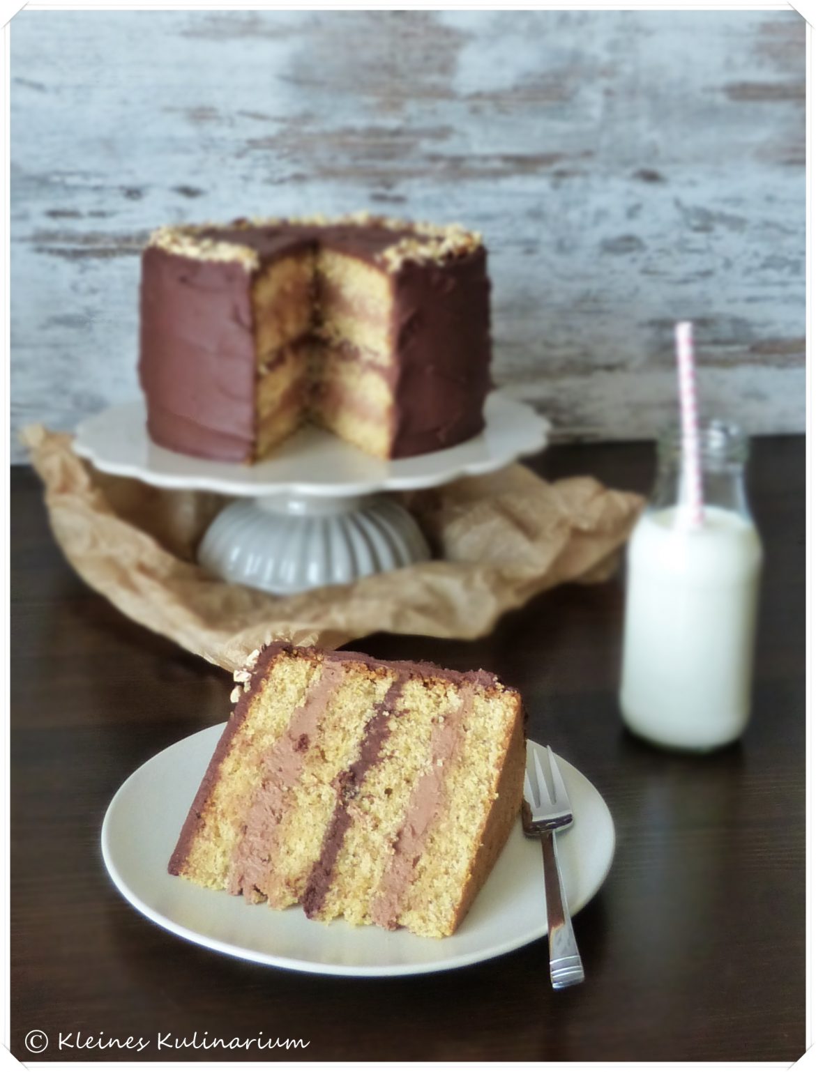Schokoladen Haselnuss Torte