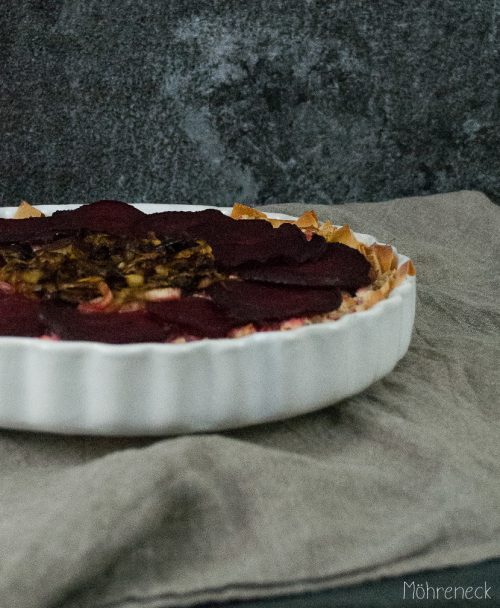 Rote-Bete-Lauch-Quiche