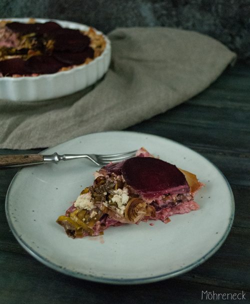 Rote-Bete-Lauch-Quiche