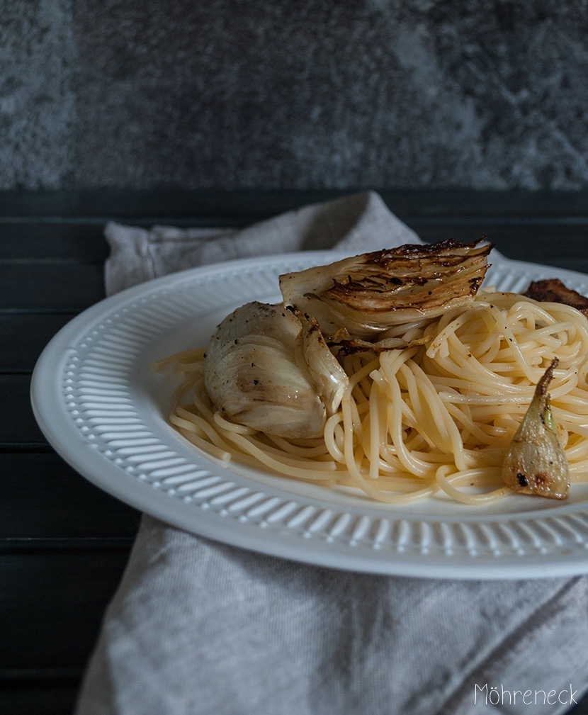 Pasta mit gebratenem Fenchel