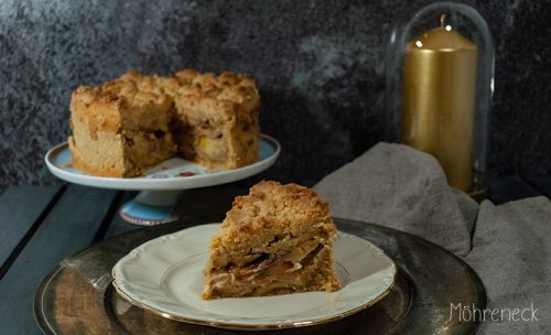 Spekulatius-Streuselkuchen mit Äpfeln