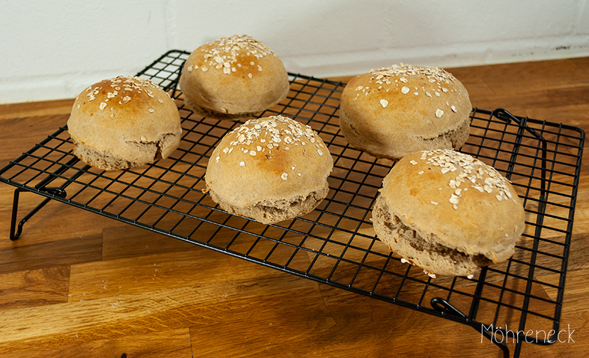 Vollkorn-Burger-Brötchen