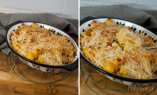 Kürbis Mac'n'cheese