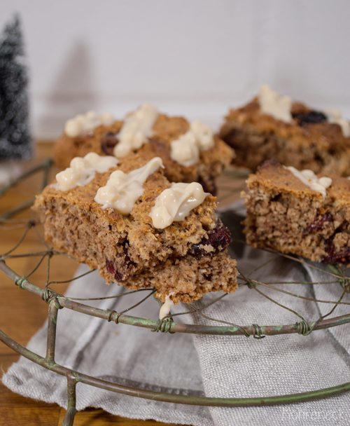 Cranberry-Lebkuchen-Cookiebars