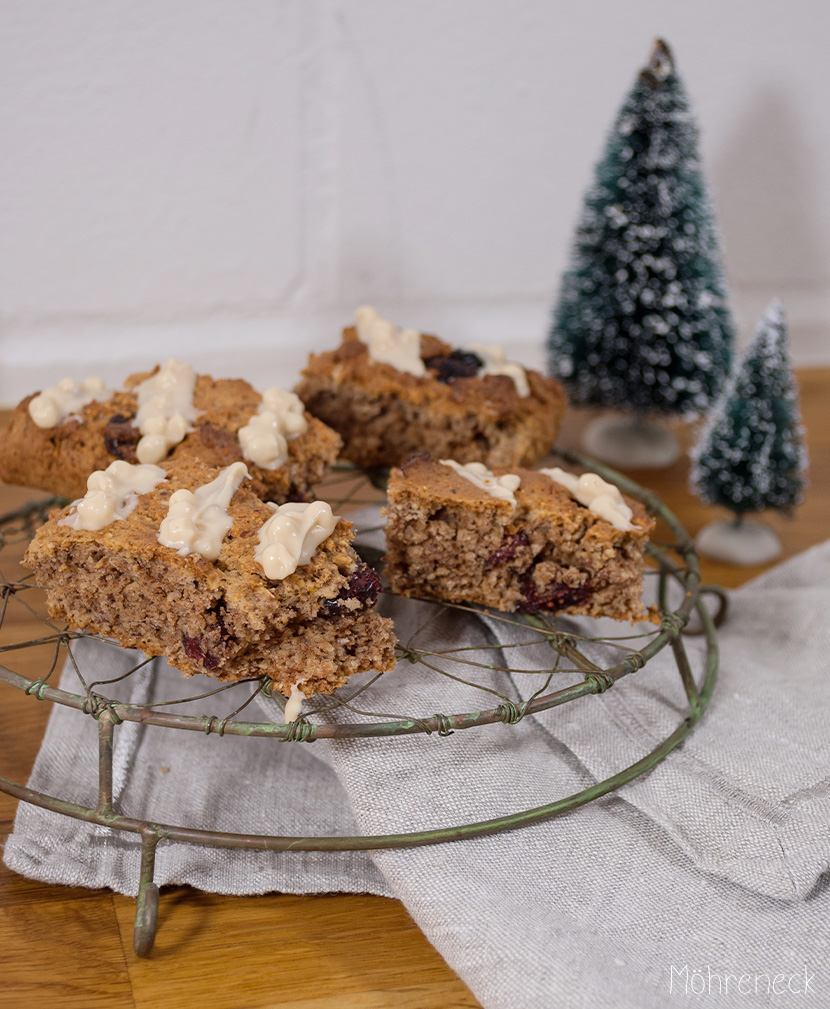 Cranberry-Lebkuchen-Cookiebars