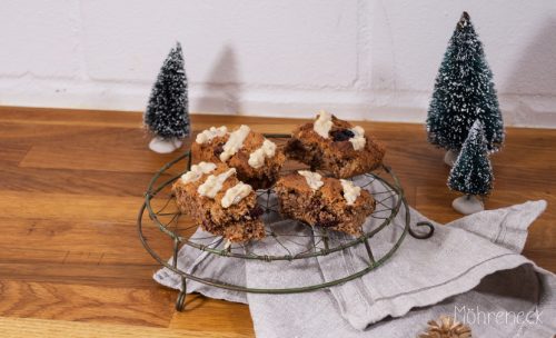 Cranberry-Lebkuchen-Cookiebars