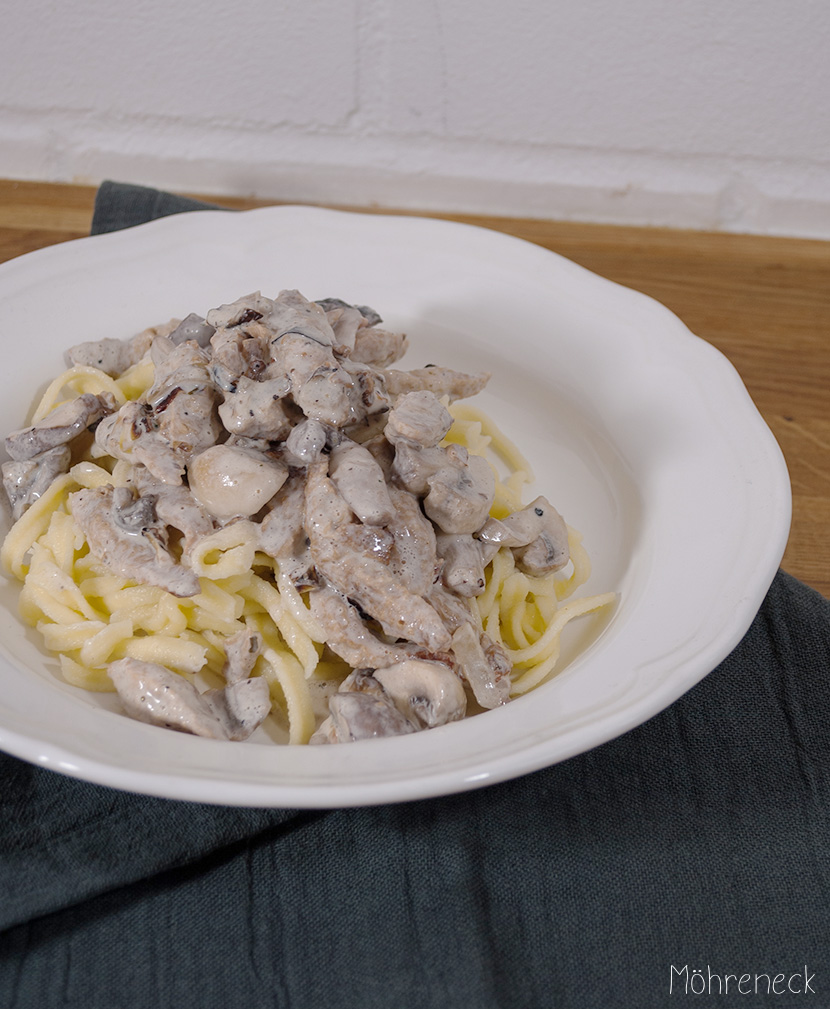 Geschnetzeltes mit Spätzle - Möhreneck