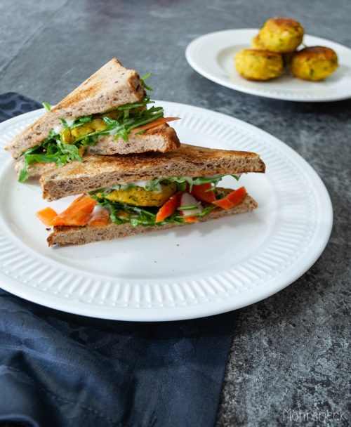 Bärlauch-Falafel-Sandwich