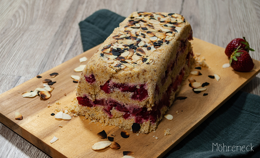 Erdbeer-Zwieback-Kuchen