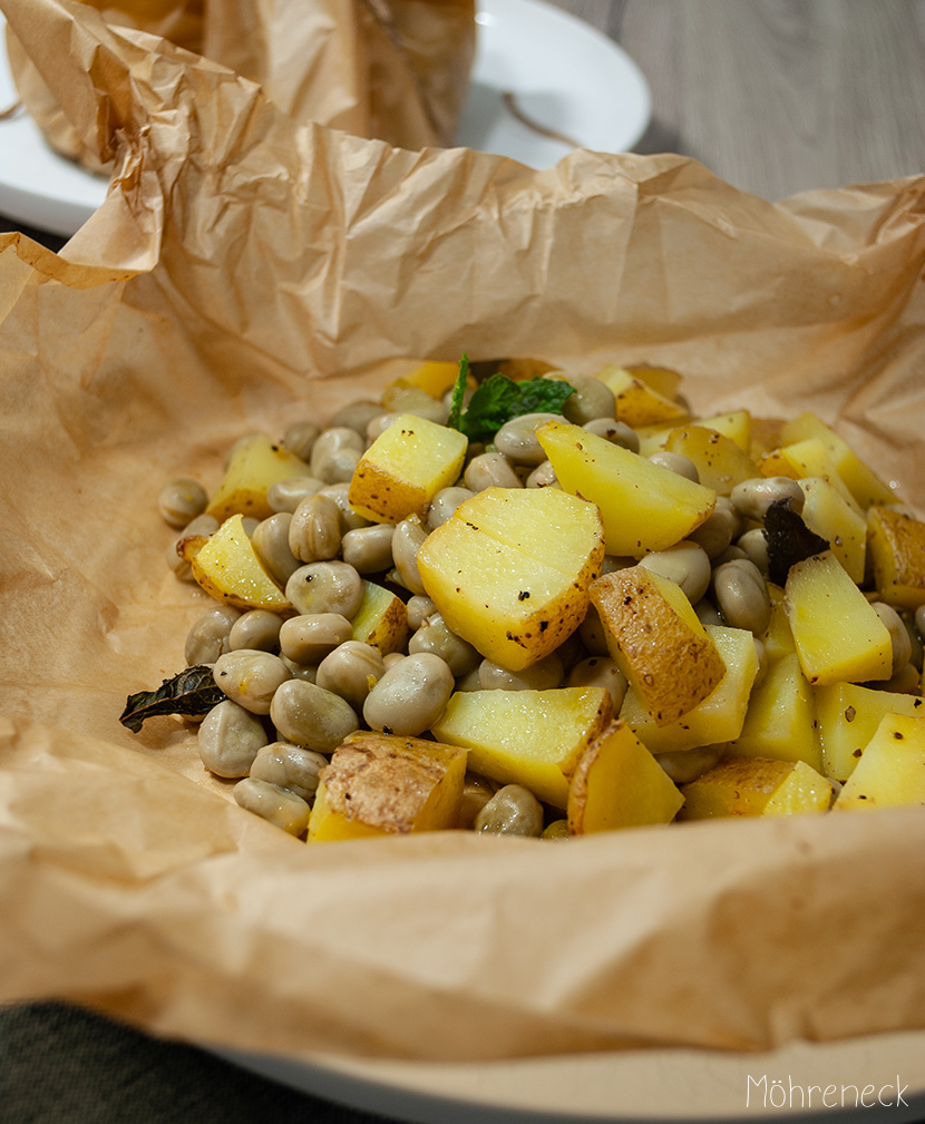 Kartoffeln mit grünen Bohnen