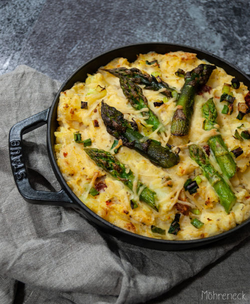 Kartoffel-Spargel-Gratin