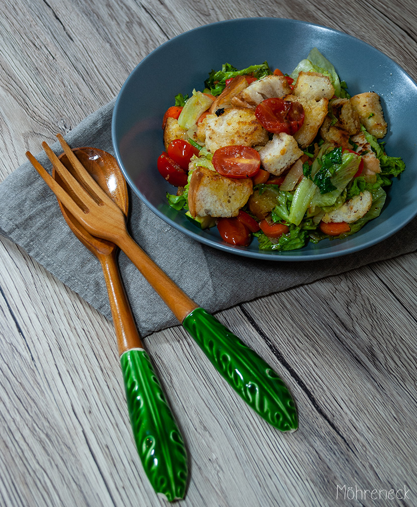 Schicht Panzanella Brotsalat Im Glas — Rezepte Suchen