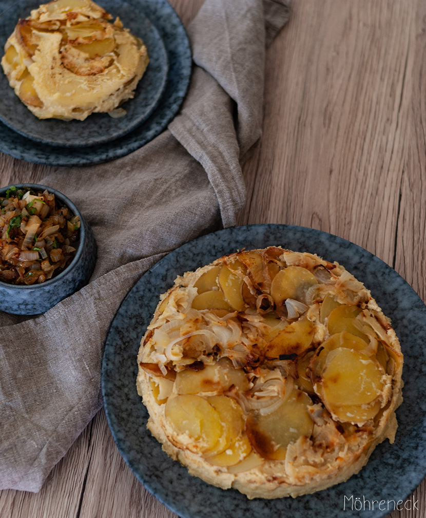 Tortilla mit Zwiebelsalsa