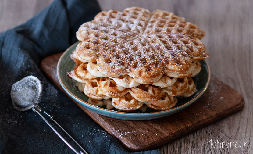 vegane Waffeln - Grundrezept - Möhreneck