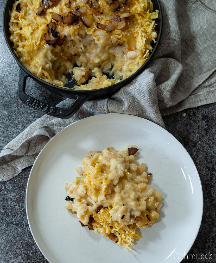 vegane Käsespätzle - Möhreneck