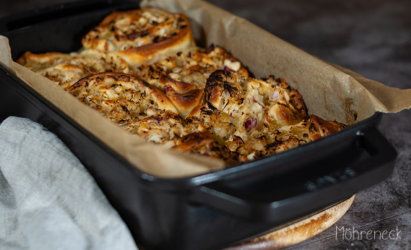 Sauerkraut-Pizzaschnecken