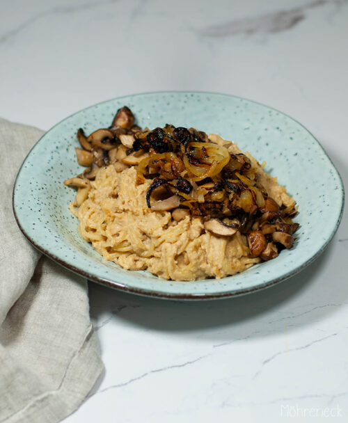 Miso-Pasta mit karamellisierten Pilzen