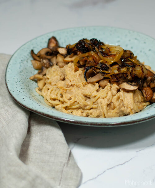 Miso-Pasta mit karamellisierten Pilzen