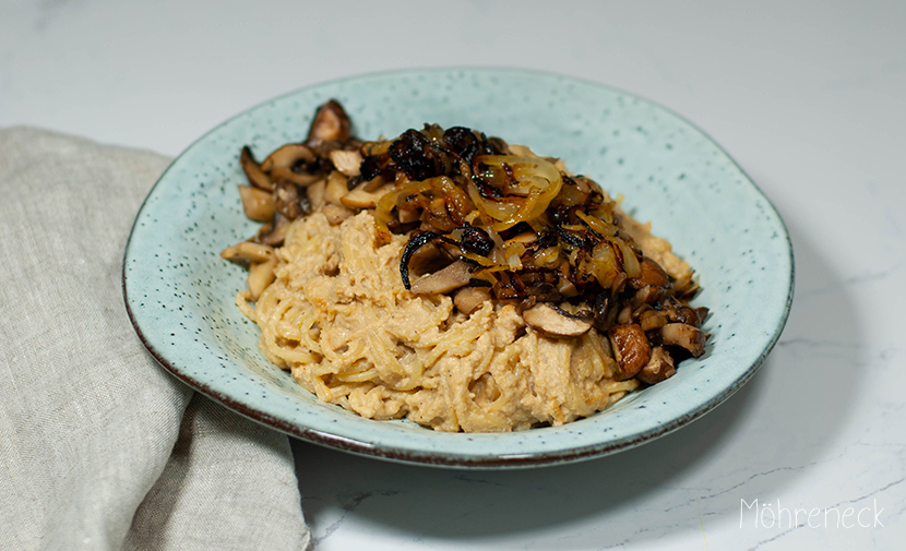 Miso-Pasta mit karamellisierten Pilzen