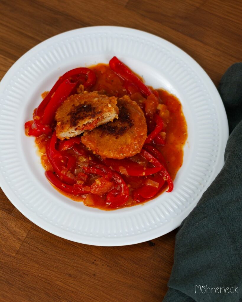 Paprika-Tomaten-Schnitzel