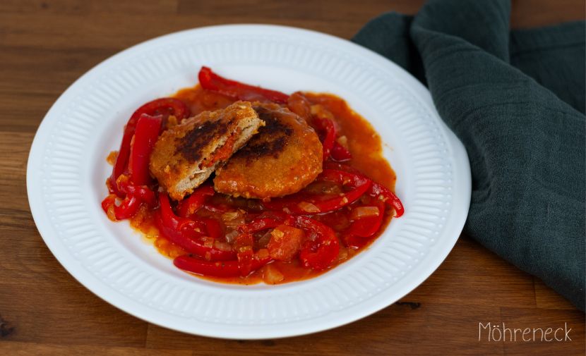 Paprika-Tomaten-Schnitzel