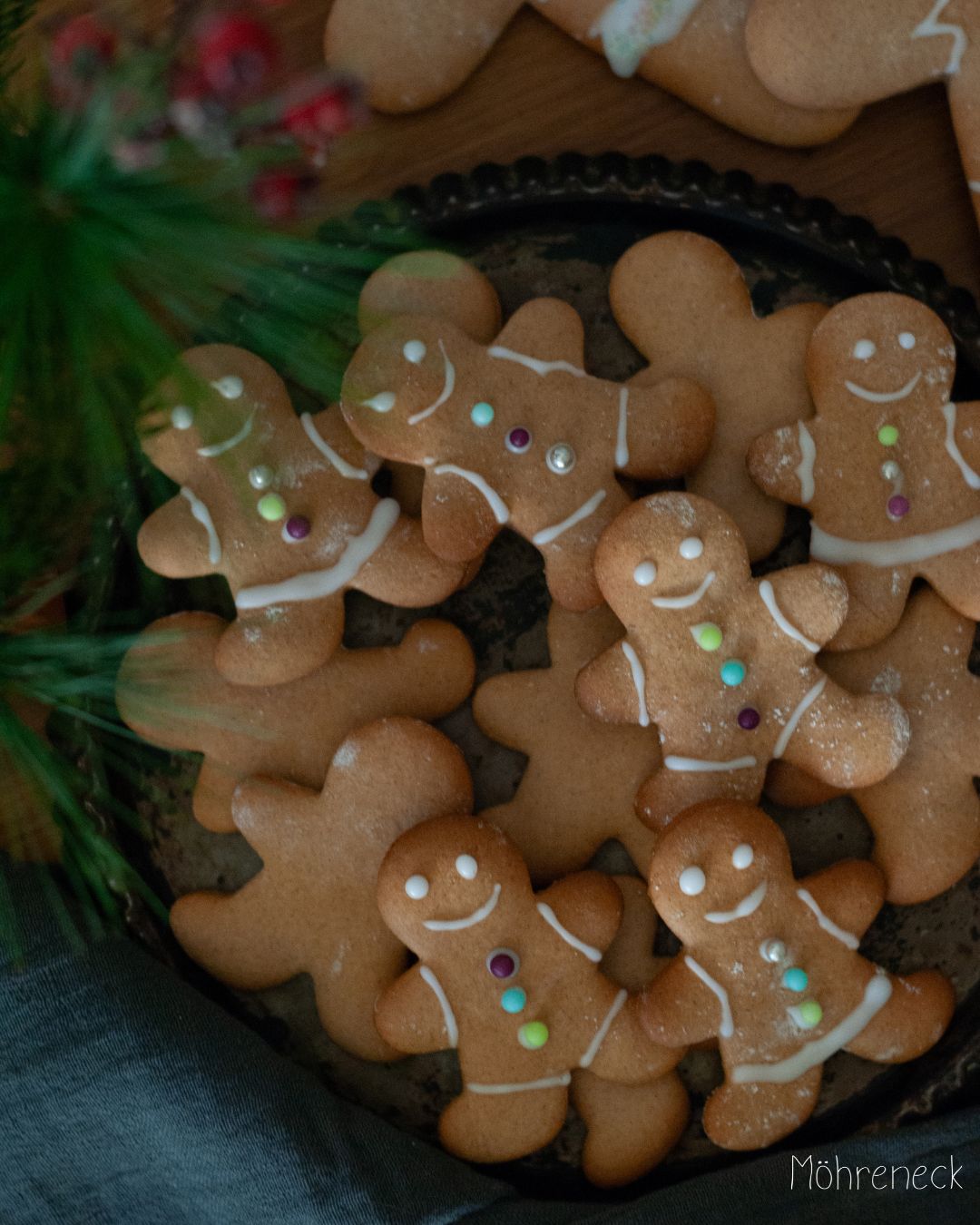 vegane Lebkuchen-Plätzchen